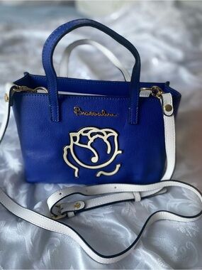 blue Braccialini handbag